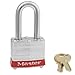 Master Lock 3LFRED, No. 3 Red Safety Padlock, 1-1/2" Shackle Pack of 24 pcs