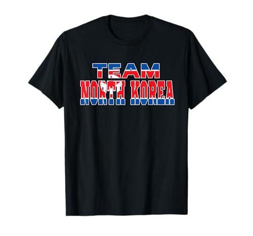 Team Patriotic North Korean Flag North Korea T-Shirt