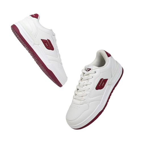 Image of Bond Street Men's White & Green Casual Sneakers | PU Upper Lace-Up Shoes for Men | Lightweight Footwear with Durable PVC Sole | Stylish & Comfortable Men's Fashion Sneakers