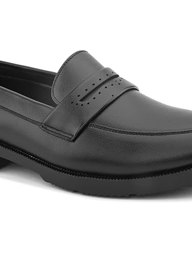 Image of STANPHORD Men Formal Penny Loafer Shoes | PU Slip-On Moccasins | Cushioned Anti-Slip | Office Business Casual (TPSL 25020)