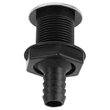 Amplia compatibilidad: se adapta a diversos tamaños de desagües de casco de yates y desagües de cubierta de embarcaciones. este conector de manguera de casco garantiza una sustitución sencilla y una adaptabilidad a diferentes embarcaciones. conector de desagüe de casco de acero inoxidable con espiga recta