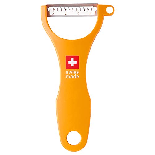 Eozoe Original Swiss Julienne Peeler, Y-Shaped Stainless Steel Julienne Peelers For Making Salads And Veggies (1 Pcs, Julienne, Orange) #TOP2