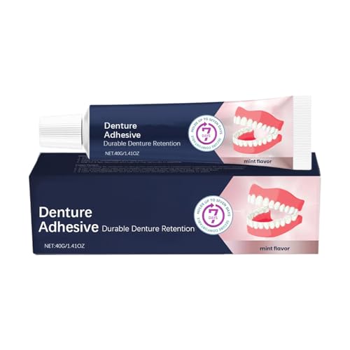 Crema adhesiva para dentaduras postizas, agarre seguro para prótesis y dentaduras, productos de cuidado suave para personas de todas las edades