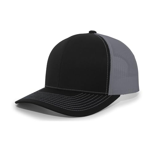 Image of Pacific Headwear Contrast Stitch Trucker Snapback