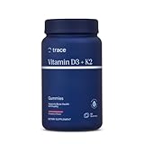 Trace Minerals Vitamin D3 + K2 Gummies - Bioavailable Vitamin Blend for Bone, Heart & Immune System Support - High-Potency - Plant-Based - Gluten-Free & Vegan - Strawberry - 60 Servings