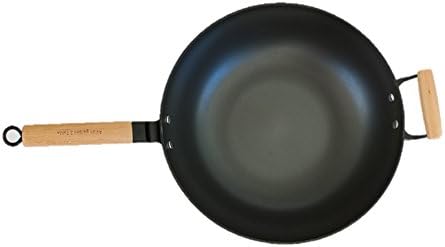 AG2T Light weight 14 " cast iron flat bottom wok