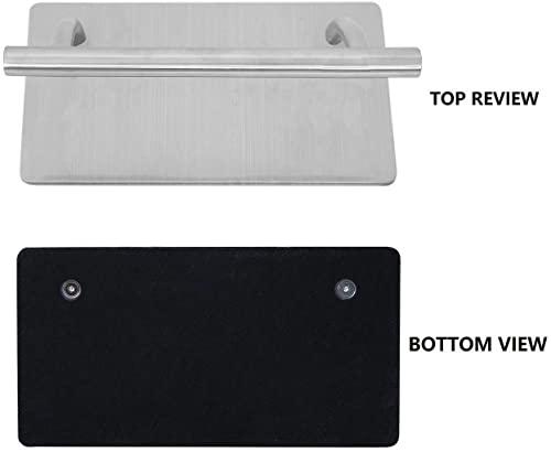 EARETAH Soporte Para Pies Reposapiés,Apoyapiés Metálico Reposapies para Sillones de Peluquería Belleza Tatuaje 30 * 19 * 20 cm, Color Plateado