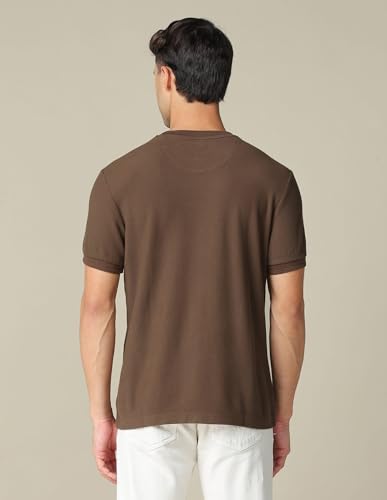 Image of U.S. Polo ASSN. Solid Slim Fit Cotton T-Shirts for Men - Breathable & Comfortable, Half Sleeves Mens Casual T Shirts