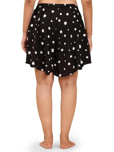 Image of B STORIES Women's Viscose Printed Lounge Culotte Shorts (Pack of 2)