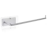 Carry360 Paper Towel Holder with Adhesive Under Cabinet, No Drilling, Wall Mounted Removable Paper Towel Roll Rack for Home, Kitchen, Toilet-304 SUS Stainless Steel