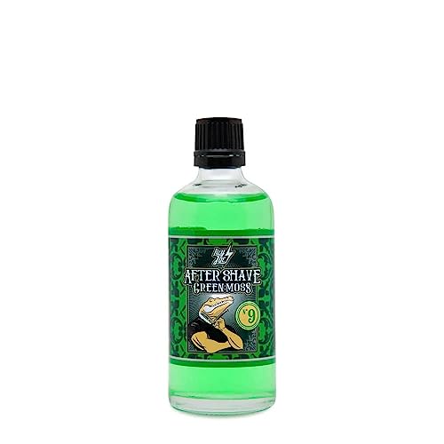 HEY JOE! - After Shave Hombre Nº 9 Green Moss | Loción After Shave Mentolado y Fresco para Refrescar y Tonificar la Piel Después del Afeitado - Botella de 100 ml
