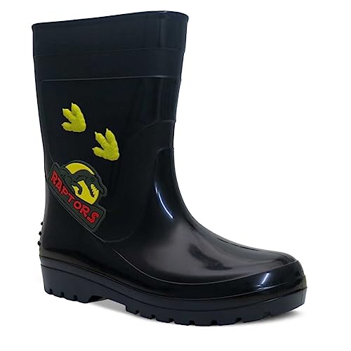 Bota Galocha Masculina Infantil Nº 25 Ao 32 Botinha Dino 09.13 (Preto, br_footwear_size_system, litt