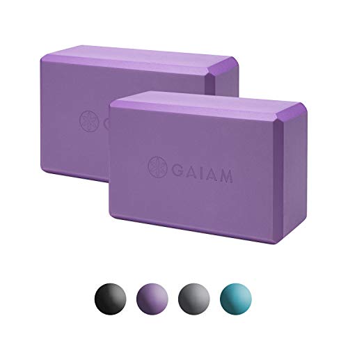 Gaiam Essentials Yoga Block (Set Of 2) - Supportive Latex-Free Eva Foam Soft