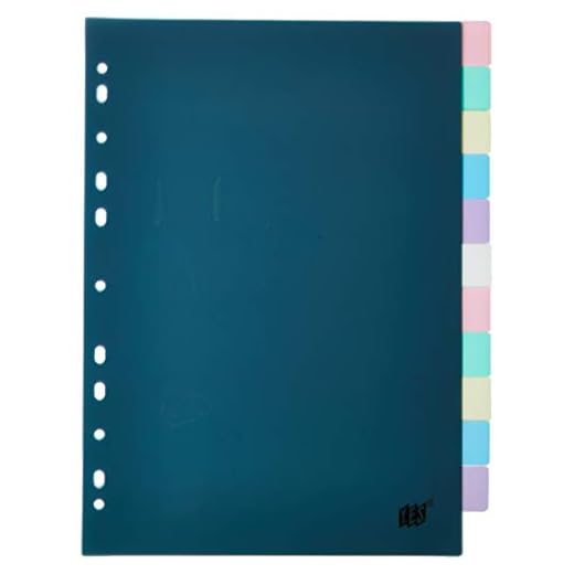 Divisória A4, YES, 12INTBASOR, com Visor Transparente, 12 Divisões Sortida