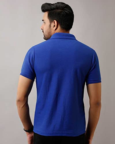 Image of INKKR Men's Polo Neck Half Sleeve Solid T-Shirts
