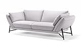 Material: Leder sofanella 3-Sitzer Estella Ledersofa italienisch Ledercouch in Weiß M: 226 Breite x 99 Tiefe