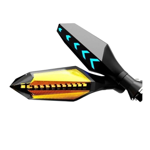 Feu arrière clignotant LED moto séquentiel de forme flèche