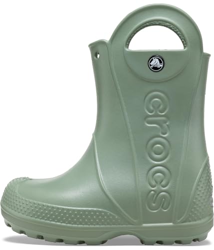 Image of Crocs Kids' Handle It Rain Boots | Waterproof Slip On Shoes | Kids' Rain Boots