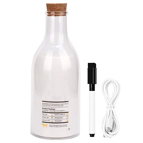 Lámpara de Mesa Recargable LED USB Botella Leche miniatura 1