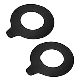 HEMOTON 2pcs Excavator Round Rubber Gasket Heavy Duty Machine Replacement Parts Shock Absorbing Vibration Dampening Durable Industrial Equipment Sealing Rings Compatible with Excavator