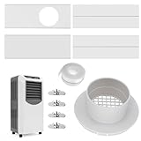 Fensterdurchführungsset - Abluftschlauch aus Aluminiumfolie, Entlüftungskit für Wäschetrockner für den Innenbereich | Trockneranschluss für Trockner, Gewächshaus, Zelt, Lackraum