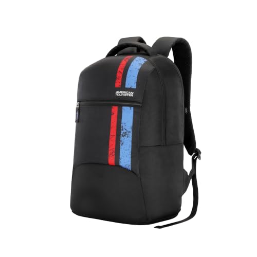 Zuvo Daypack | 25L High School & Everyday Backpack | 2.5 Compartments | Lightweight & Stylish Bag for Men & Women | Black | 1 Year Global Warranty