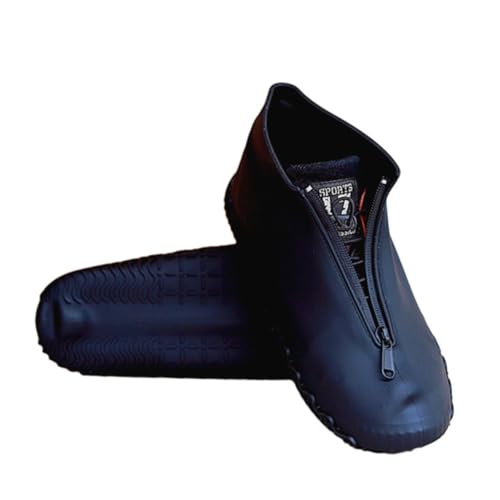 Alasum Couvre-Chaussures en Silicone Imperméable Antidérapant, Taille M, Noir, Housse De Protection pour Chaussures, Accessoires D'extérieur pour Protection La Pluie Boue