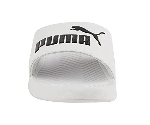 PUMA Unisex Adulto Popcat Chanclas, Multicolor Puma White Puma Black, 44.5 EU