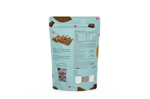The Belgian Waffle Co - Classic Choco Waffle Crisps, Thin, Crunchy, Eggless, Baked Not Fried, Healthy Snacks for Breakfast - 85gm Each (Pack of 2)