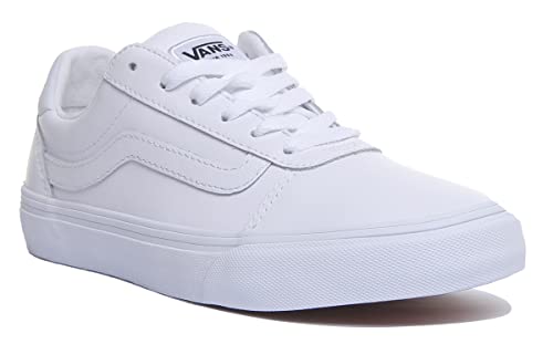 Vans Vans Women's Ward Deluxe Sneaker, (Tumble) White/White, 3 UK
