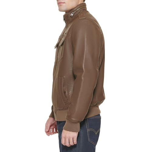 Image of Levi's Men's Vintage Deer Faux Leather Aviator Bomber (Standard and Big & Tall)