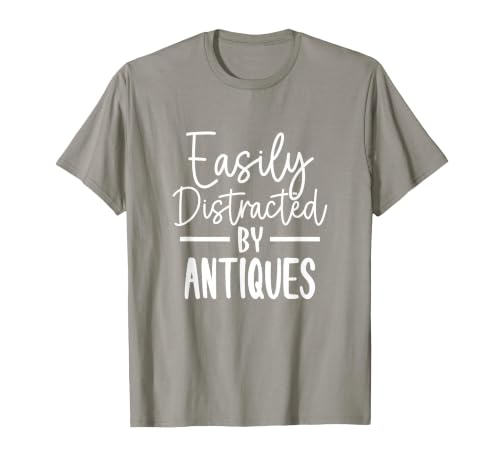 Easily Distracted by Antiques T-Shirt, Men, Slate Grey, Small