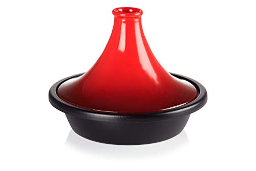 Le Creuset Enameled Cast Iron Moroccan Tagine, 2.5 qt., Cerise by Le Creuset - Used condition - US$257.09