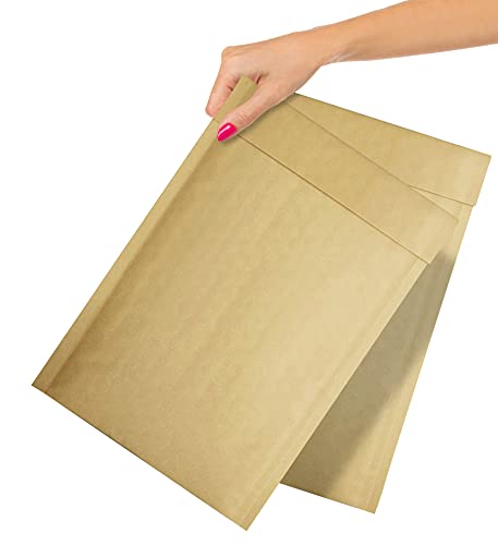 Abc Kraft Bubble Mailer 8.25 X 13 Inch, Pack Of 25 Brown Padded Mailing Envelopes With Reliable Glue, Cushioning, Waterproof And Sturdy Kraft Paper Mailers, Minimalistic Padded Shipping Envelopes #TOP1