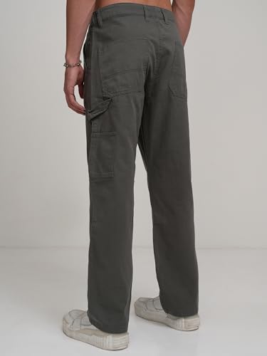 Image of Highlander Men's Utility Pocket Cargo Trousers | Durable & Functional | Carpenter Fit | Outdoor Ready | Trouser for Men | Men Trousers