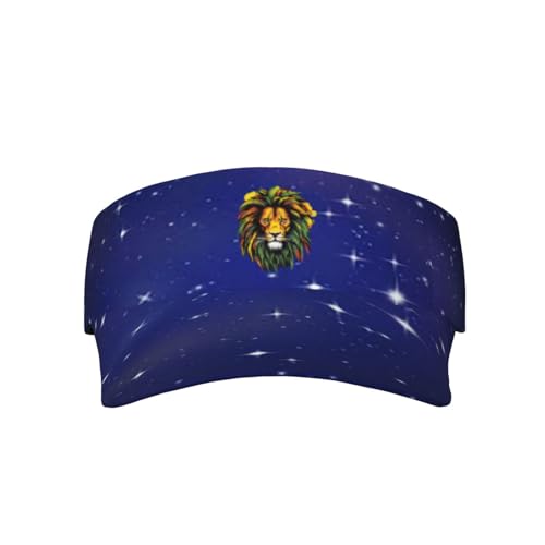 Joisbs Jamaican Lion Unisex Sun Visor Cap - Ultimate UV Protection for Stylish Outdoor Fun