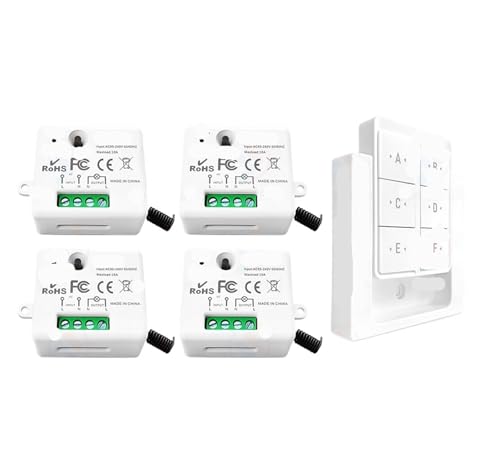 Interrupteur mural magnétique télécommande sans fil relais 220V 10A