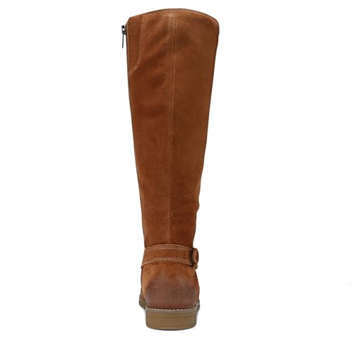 Bottes Rochelle Vionic en daim ciré marron taille 6 Wide pour femme