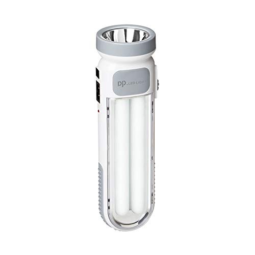 Image of DP Portable RECHARGEBLE Emergency LED Light and Hand Torch for Home and Office (2 LED Tube with Torch (DP-7102))