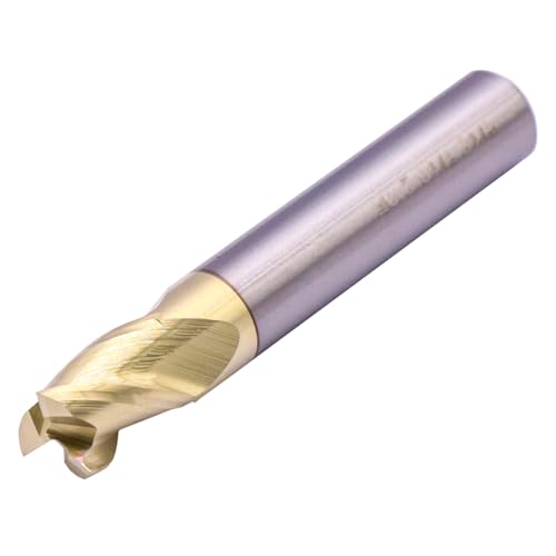 Image of 5 /16 inch Solid Carbide End Mill - ZrN Coated, 3 Flute, 37 Helix, 5 /16 inch Cutting Diameter, 5 /16 inch Shank Diameter, 7 /16 inch Length of Cut, 2 inch Overall Length for Milling Aluminum and Copper, Square End
