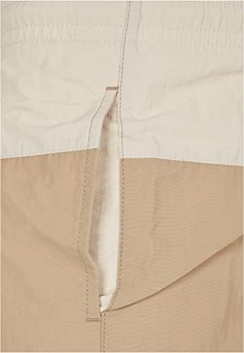 URBAN CLASSICS Short De Bain Homme Rétro – Coupe Courte, Cordon, Poches, Slip Intégré Micro-Perforé