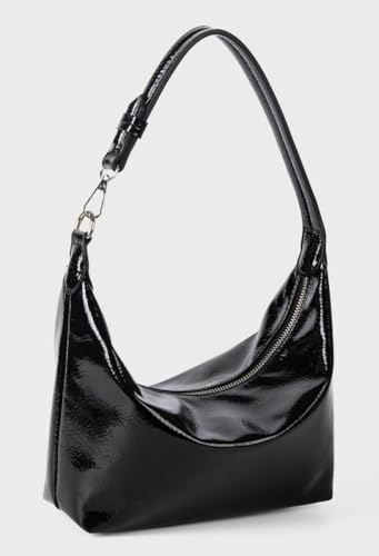 Leather Hobo Bags for Women Crescent Shoulder Bag with Adjustable Strap Clutch Purse Slouchy Tote Handbags 20253