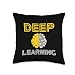 Deep Learning Nerds Fashion Deep Reinforcement Learning AI GPT Developer Pyhon Throw Pillow, 16x16, Multicolor