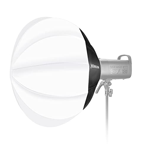 Neewer Lantern Softbox Diffuseur, 26''/65cm Modificateur de lumière douce à dégagement rapide avec sac, Compatible avec Neewer Video Light CB60 CB100 CB150 CB60 RGB et autres lumières à montage Bowens