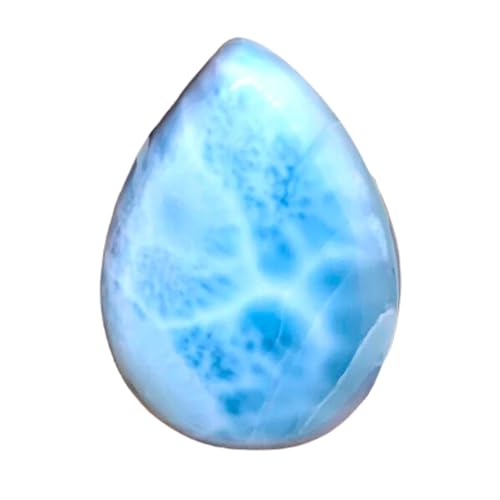 Larimar cabochon poire 28x20mm pour création de bijoux DIY pendentif collier GH_NAT_06797