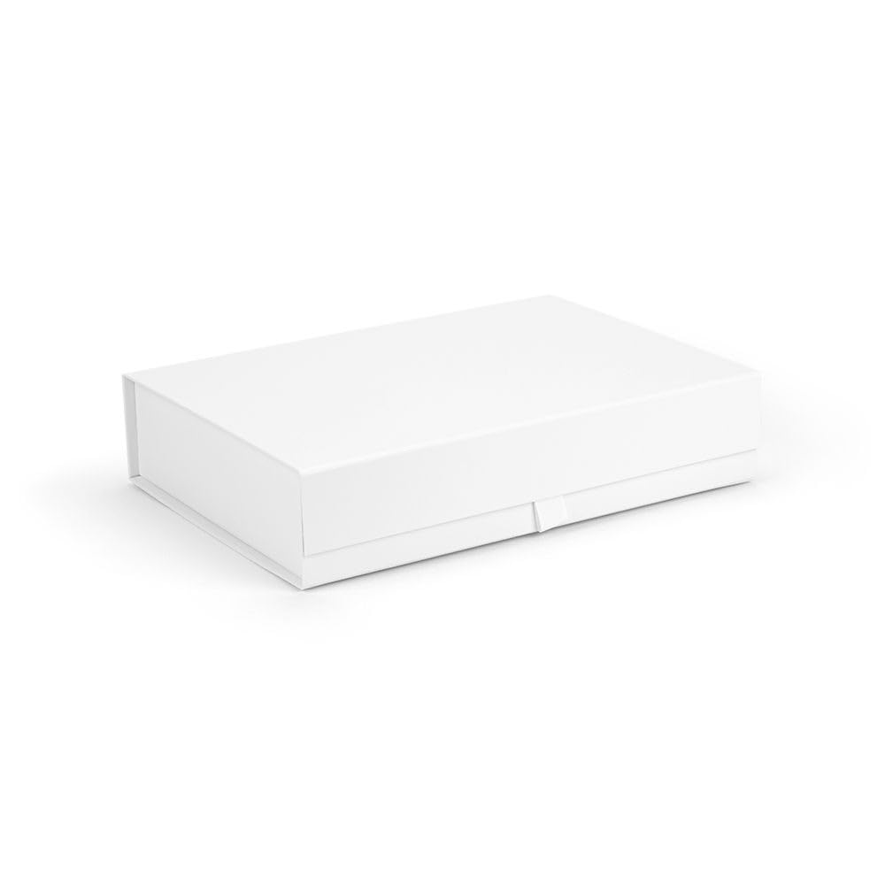 A4 Magnetic Gift Box, White, 31 x 22 x 6.5 cm | Tiny Box Company