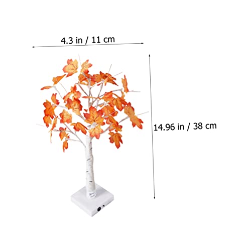 BESTOYARD 1 Peça Luzes De Árvore LED Iluminadas Decorações De Outono De Árvore De Mesa Para Casa Dec