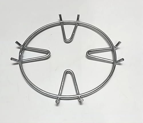 Aditi Extra Attachment Removable Steel Gas Stove Burner Grill Jali (Silver, 12.5X 12.5Cm Round Shape), Open