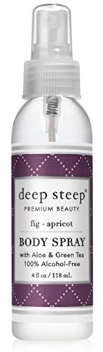 Deep Steep Natural Body Mist,Fig Apricot, 4 Fluid Ounce
