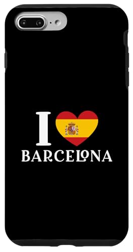 I Love Barcelona Spain Heart �X�y�C������ �X�}�z�P�[�X iPhone 7 Plus/8 Plus �p